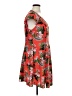 ASOS 100% Polyester Tropical Red Casual Dress Size 14 - photo 4