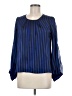 Kenneth Cole New York 100% Polyester Blue Long Sleeve Blouse Size 6 (petite) - photo 1