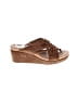 Ugg 100% Leather Brown Wedges Size 6 - photo 1