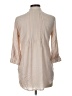 Love Stitch 100% Viscose Tan 3/4 Sleeve Button-Down Shirt Size L - photo 2