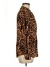 White Stag 100% Nylon Animal Print Brown Long Sleeve Blouse Size 12 - 14 - photo 4