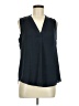 Vince Camuto 100% Polyester Black Sleeveless Blouse Size M - photo 1