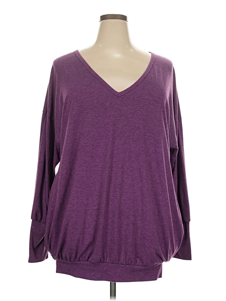 Pre-owned Zanzea Collection Pullover Sweater In Purple
