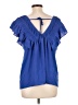 Maeve 100% Polyester Blue Short Sleeve Blouse Size L - photo 2