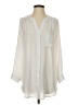 Pleione 100% Polyester Ivory 3/4 Sleeve Blouse Size S - photo 1