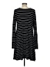 Old Navy Stripes Black Casual Dress Size L - photo 2
