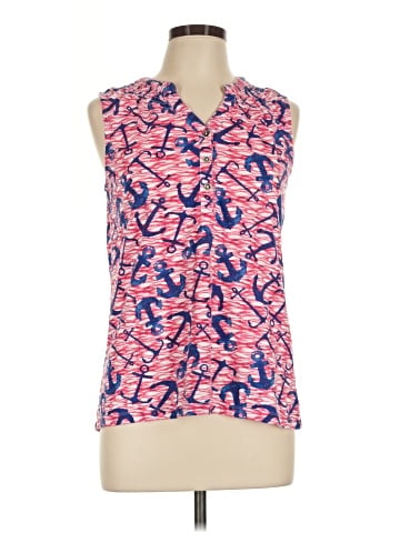 Caribbean Joe Sleeveless Button-Down Shirt (view 1)