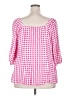 Torrid Pink 3/4 Sleeve Blouse Size 3X Plus (3) - photo 2