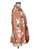 Zara Basic 100% Polyester Floral Brown Blazer Size M - photo 4
