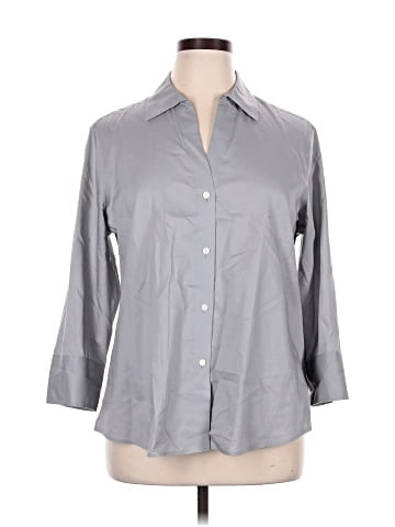 Foxcroft 3/4 Sleeve Button-Down Shirt (view 1)