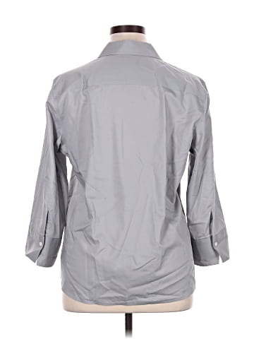 Foxcroft 3/4 Sleeve Button-Down Shirt (view 2)