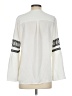 Market and Spruce 100% Polyester Ivory Long Sleeve Blouse Size S - photo 2