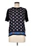 Tory Burch 100% Silk Black Short Sleeve Silk Top Size M - photo 1