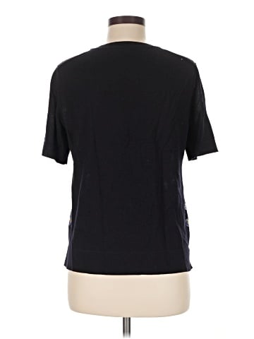 Tory Burch Short Sleeve Silk Top (view 2)