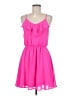 Lush 100% Polyester Pink Cocktail Dress Size M - photo 1