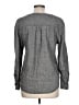 Theory Tweed Gray Long Sleeve Blouse Size L - photo 2