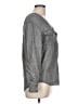 Theory Tweed Gray Long Sleeve Blouse Size L - photo 4
