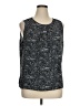 Christopher & Banks 100% Polyester Black Sleeveless T-Shirt Size XL - photo 1