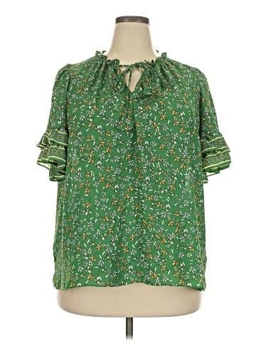 Max Studio Short Sleeve Blouse (view 1)