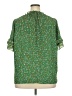 Max Studio 100% Polyester Green Short Sleeve Blouse Size 2X - photo 2