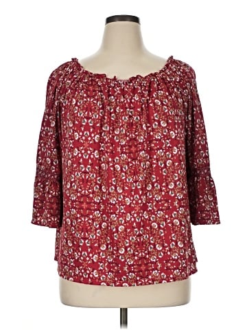 Max Studio 3/4 Sleeve Blouse (view 1)