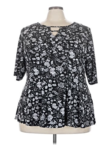 Roz & Ali 3/4 Sleeve Blouse (view 1)
