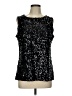 Talbots 100% Polyester Black Sleeveless Blouse Size L - photo 1
