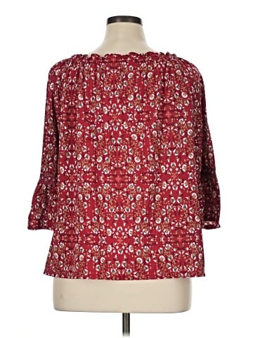 Max Studio 3/4 Sleeve Blouse (view 2)