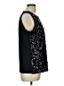 Talbots 100% Polyester Black Sleeveless Blouse Size L - photo 4