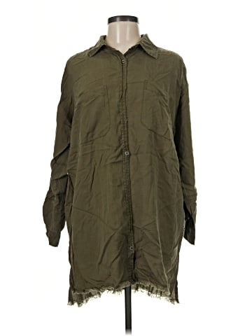Elan 3/4 Sleeve Button-Down Shirt (view 1)