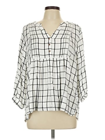Wrangler Jeans Co 3/4 Sleeve Blouse (view 1)