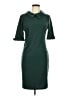 Assorted Brands Solid Green Casual Dress Size M - photo 1