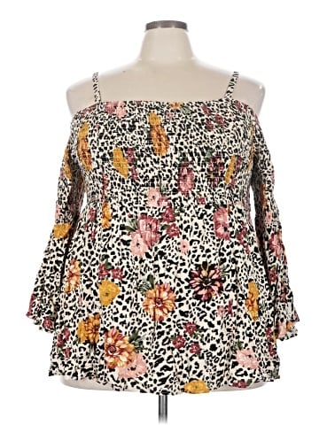 Torrid 3/4 Sleeve Blouse (view 1)