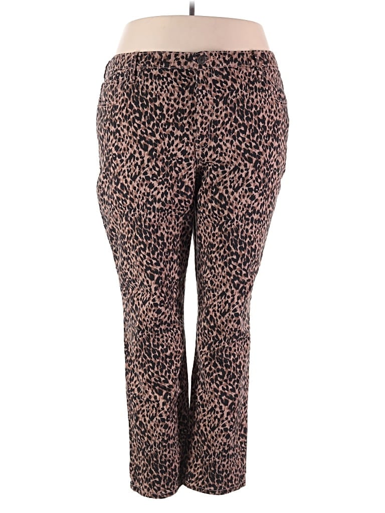 Pre-owned Terra & Sky Casual Pants In Brown