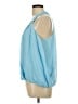 Dots 100% Polyester Blue Sleeveless Blouse Size L - photo 5