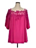 Kate & Mallory designs Pink Short Sleeve Blouse Size 1X - photo 1