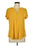 wonderly Yellow Short Sleeve Top Size L - photo 1