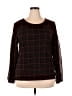 Calvin Klein Black Long Sleeve Blouse Size XL - photo 1