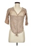 rue21 100% Rayon Tan 3/4 Sleeve Blouse Size M - photo 1