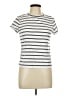 Free Assembly Stripes Ivory Short Sleeve Turtleneck Size L - photo 1
