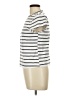 Free Assembly Stripes Ivory Short Sleeve Turtleneck Size L - photo 5