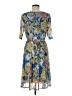 En Focus Studio Print Blue Casual Dress Size 8 - photo 2