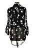 Candie's 100% Polyester Floral Black 3/4 Sleeve Blouse Size M - photo 2