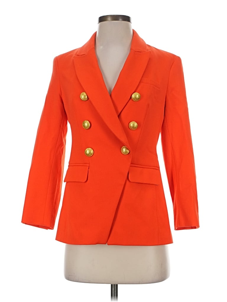 Pre-owned Express Blazer Jacket In Orange