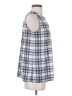 Ann Taylor 100% Polyester Blue Sleeveless Blouse Size S - photo 4
