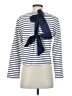 J.Crew 100% Cotton Stripes White Long Sleeve Top Size XS - photo 2