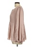 Lucky Brand 100% Polyester Tan Long Sleeve Blouse Size L - photo 5
