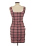 Popular Basics Plaid Pink Casual Dress Size L - photo 2