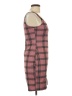 Popular Basics Plaid Pink Casual Dress Size L - photo 4