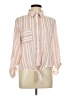 Nectar Clothing Stripes Pink Long Sleeve Blouse Size L - photo 1